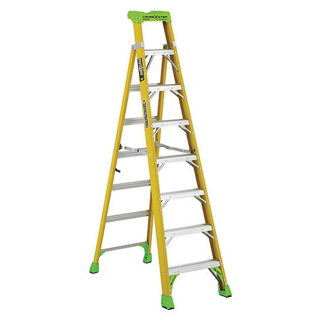8 ft Fiberglass Stepladder, 375 lb Capacity MPN:FXS1408HD