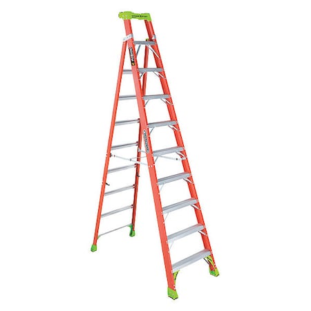 10 ft Fiberglass Stepladder, 300 lb Capacity MPN:FXS1510