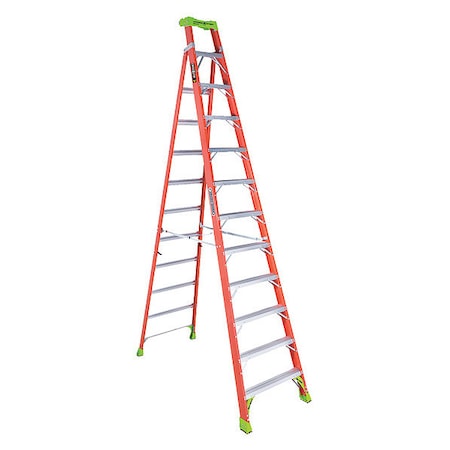 12 ft Fiberglass Stepladder, 300 lb Capacity MPN:FXS1512