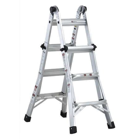 Multipurpose Ladder, Extension Ladder, Scaffold Ladder, Staircase Ladder, Stepladder Configuration MPN:L-2098-13