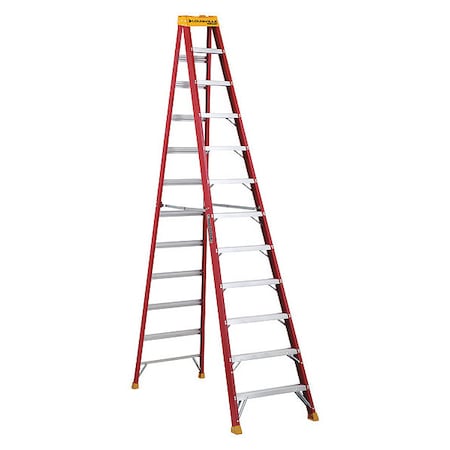 12 ft Fiberglass Stepladder, 300 lb Capacity MPN:L-3016-12