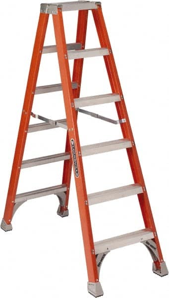 5-Step Fiberglass Step Ladder: Type IA, 4' High MPN:FM1504
