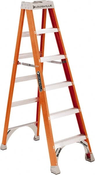 7-Step Fiberglass Step Ladder: Type IA, 8' High MPN:FS1508
