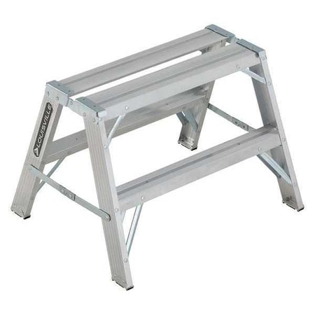 Sawhorse Ladder, Aluminum, 33-1/4