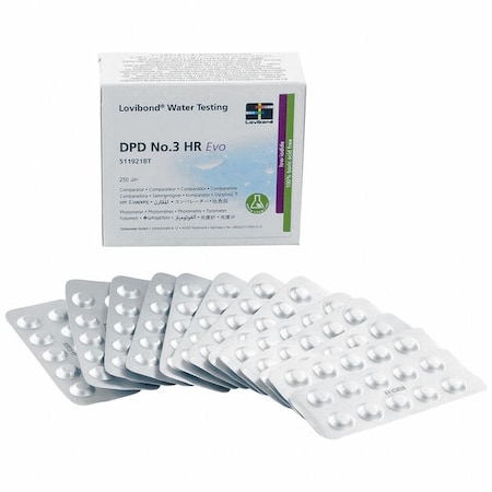 Safest Tablet, Chlorine, 250PK MPN:DPD NO.3 HR EVO TABLETS