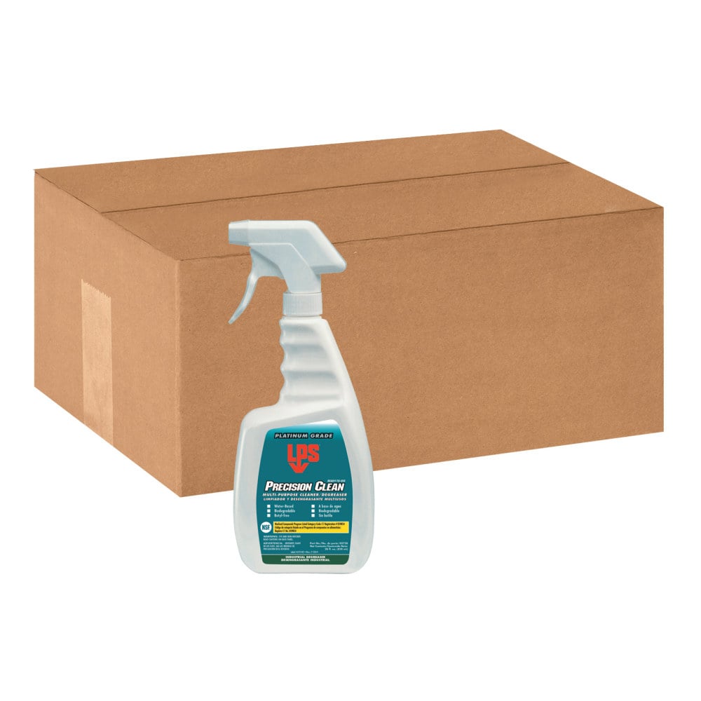 LPS Precision Clean Multi Purpose Cleaner/Degreaser Spray, 28 Oz Bottle, Case Of 12 MPN:02728