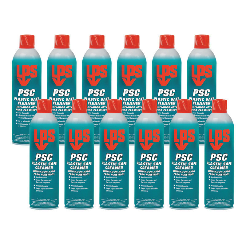 LPS PSC Plastic Safe Aerosol Cleaner, 18 Oz Can, Case Of 12 MPN:04620