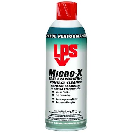 Contact Cleaner, Aerosol Spray Can, 11 oz, Liquid MPN:04516