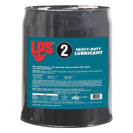 General Purpose Lubricant, 5 gal, Pail, Mineral Oil Base, 350 Degrees F Max Op Temp, Brown MPN:00205