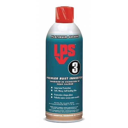 Rust Inhibitor, Wet Lubricant Film, 11 oz, Aerosol Can MPN:00316