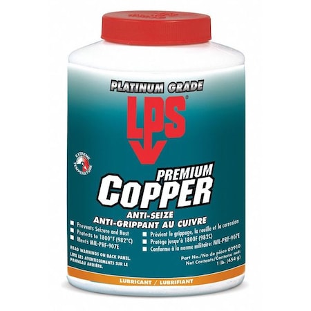 Copper Anti-Seize, Jar, 16 oz. Net Weight MPN:02910