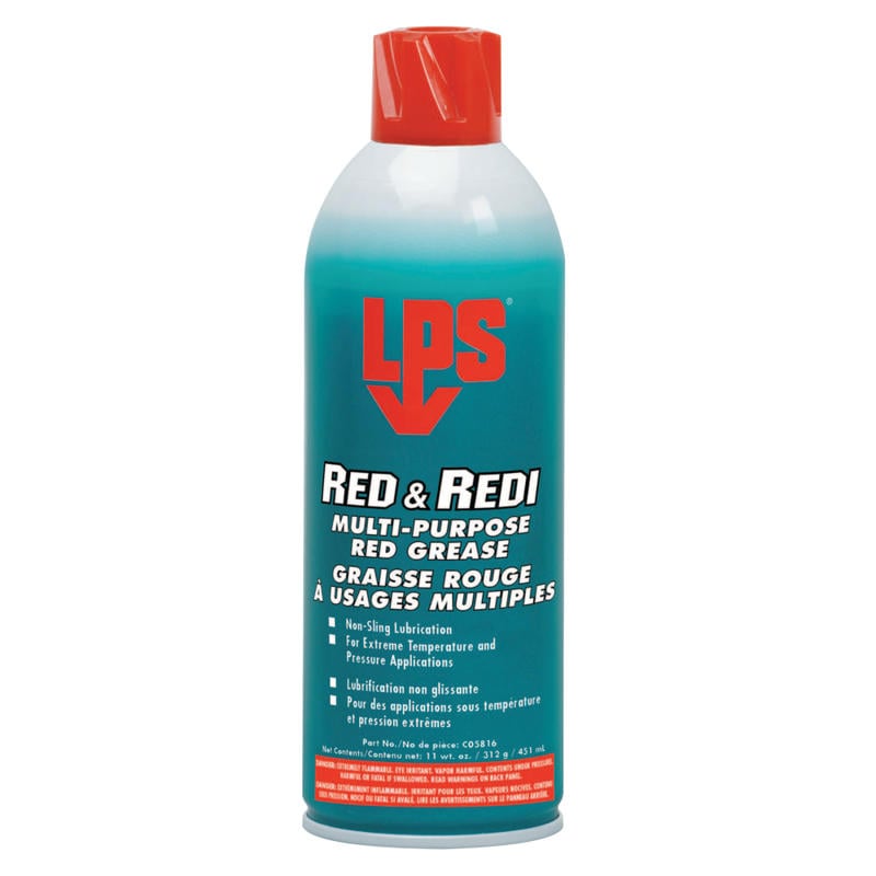 Red and Redi Multi Purpose Red Grease, 16 oz Aerosol Can MPN:05816