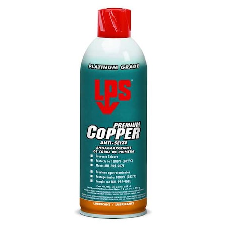 12OZ. Aerosol Copper Anti-Seize MPN:02916