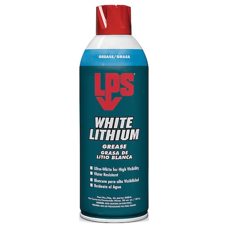 10-Oz Aerosol White Lithium w/Ptfe MPN:03816