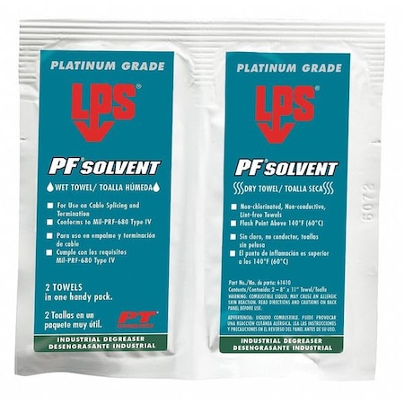 Solvent and Degreaser Wipes, Wet/Dry MPN:61410