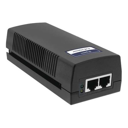 PoE Injector, Camera Inputs 1, Black MPN:LTPOE-100GH