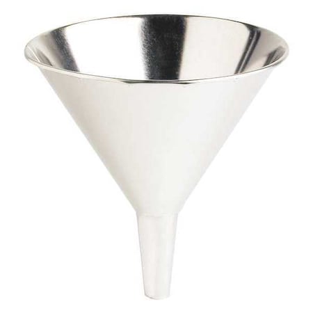 Funnel, 10 oz., Tin, Silver MPN:75-009