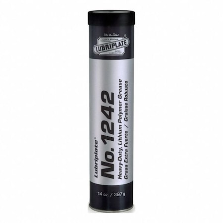 Grease, 15 oz, Cartridge, Mineral Base, 275 Degrees F Max Op Temp, Black MPN:L0106-098