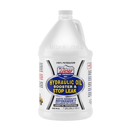 1 Gal. Hydraulic Oil Booster and Stop Leak Bottle, 20W SAE, Amber MPN:10018