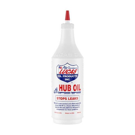 Hub Oil, Bottle, 32 oz, 85 cSt Viscosity (SUS at 100 F), Amber MPN:10088