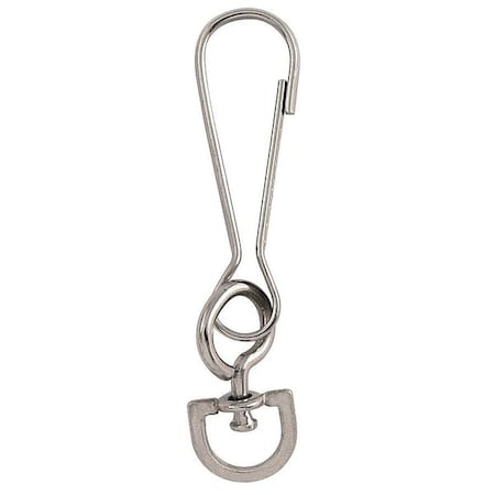 Snap Hook, Steel, 3/8 in Eye Dia, PK10 MPN:4FCW7