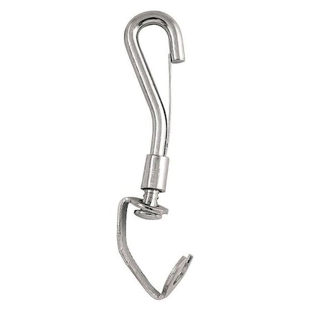 Snap Hook, Steel, 1/4 in Eye Dia, PK10 MPN:4FCX8