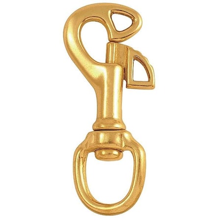 Slide Bolt Snap, Bronze, 3/4 in Eye Dia MPN:4GGL3