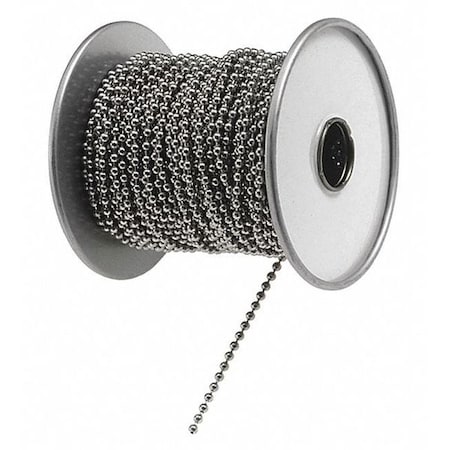 Ball Chain, Yellow, Steel, No. 3, Nickel Plated MPN:32100