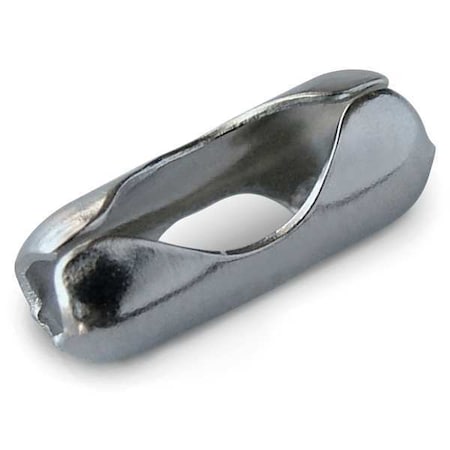 Ball Chain Connectors, Silver, Brass, No. 8, Nickel Plated 100 PK MPN:32400