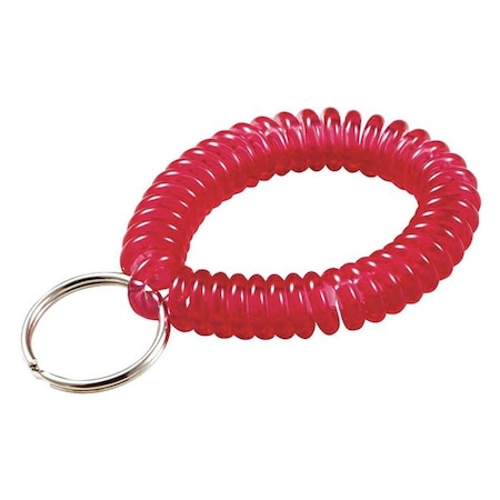 Wrist Coil Key Ring, Red, Single Color, 10 PK MPN:41070