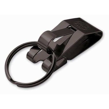 Key Chain, Black, Stainless Steel, Belt Key Holder, 10 PK MPN:47010