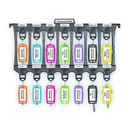 File-A-Key, Letter Size, Plastic, Black, 14 Key Capacity MPN:60800