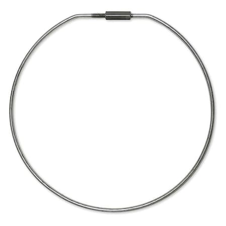 Split Key Ring, Gray, Steel, Threaded, Galvanized MPN:79111