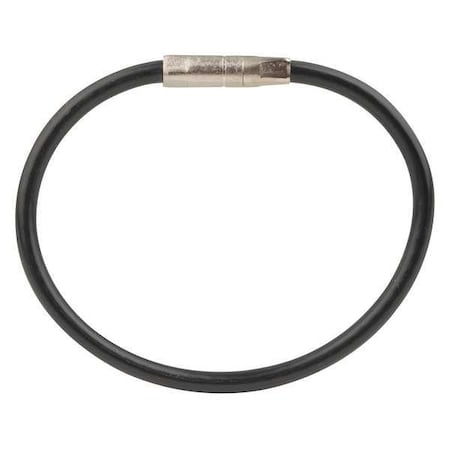 Twisty Key Ring, Black, Metal, Nylon-Coated Twist Lock, Nylon Coated 5 PK MPN:8112005