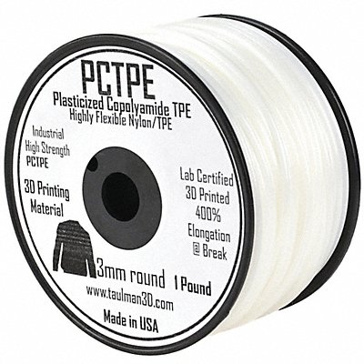 PCTPE Clear 3mm Filament 1lb Reel MPN:RM-NY0010