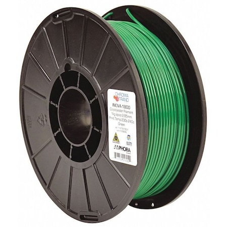 Chroma Strand INOVA-1800 Copolyester Filament, Green 2.85mm, 1kg reel MPN:RM-NY0020