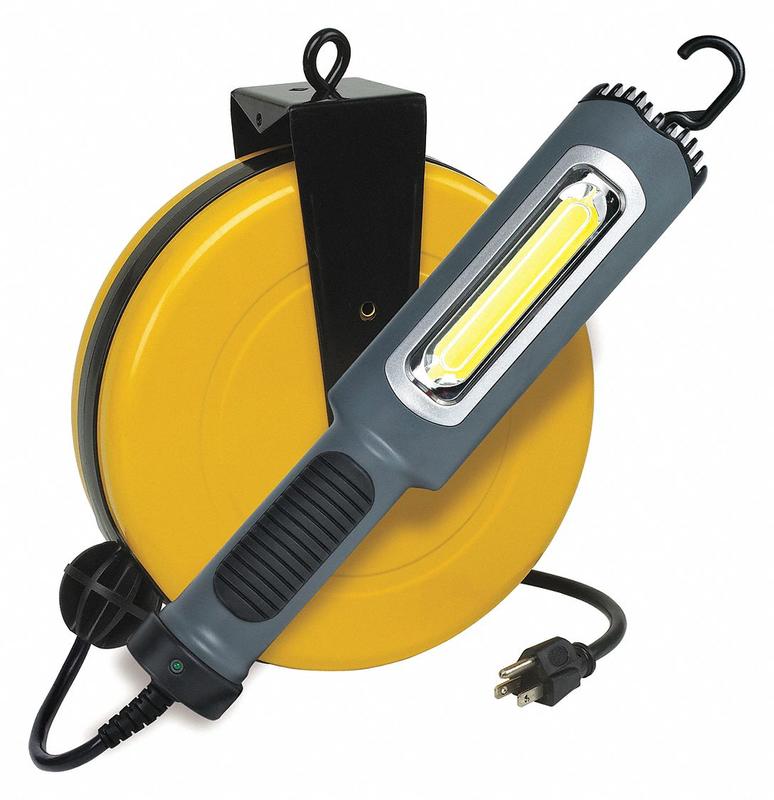 Cord Reel w/Lamp LED 30ft 18AWG 120VAC MPN:436H01