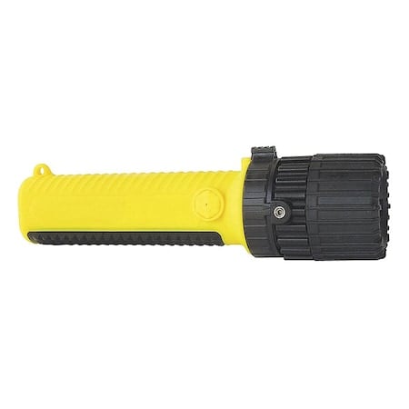 Yellow LED Handheld Flashlight, Alkaline AA, 157lm MPN:49XX79