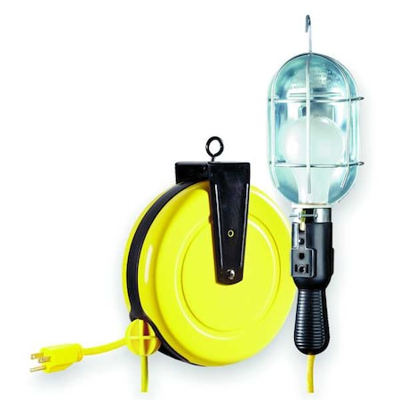 Incandescent Cord Reel Light, Grade: General (Formerly LumaPro) MPN:1W943