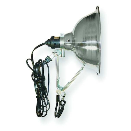 Silver Incandescent Clamp Light (Formerly LumaPro) MPN:2V647