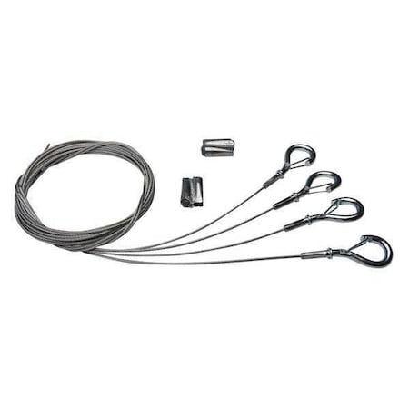 CableMountingKit, Gray, 1/4inH, 120inL MPN:YCABLEHOOK010FTPAIR