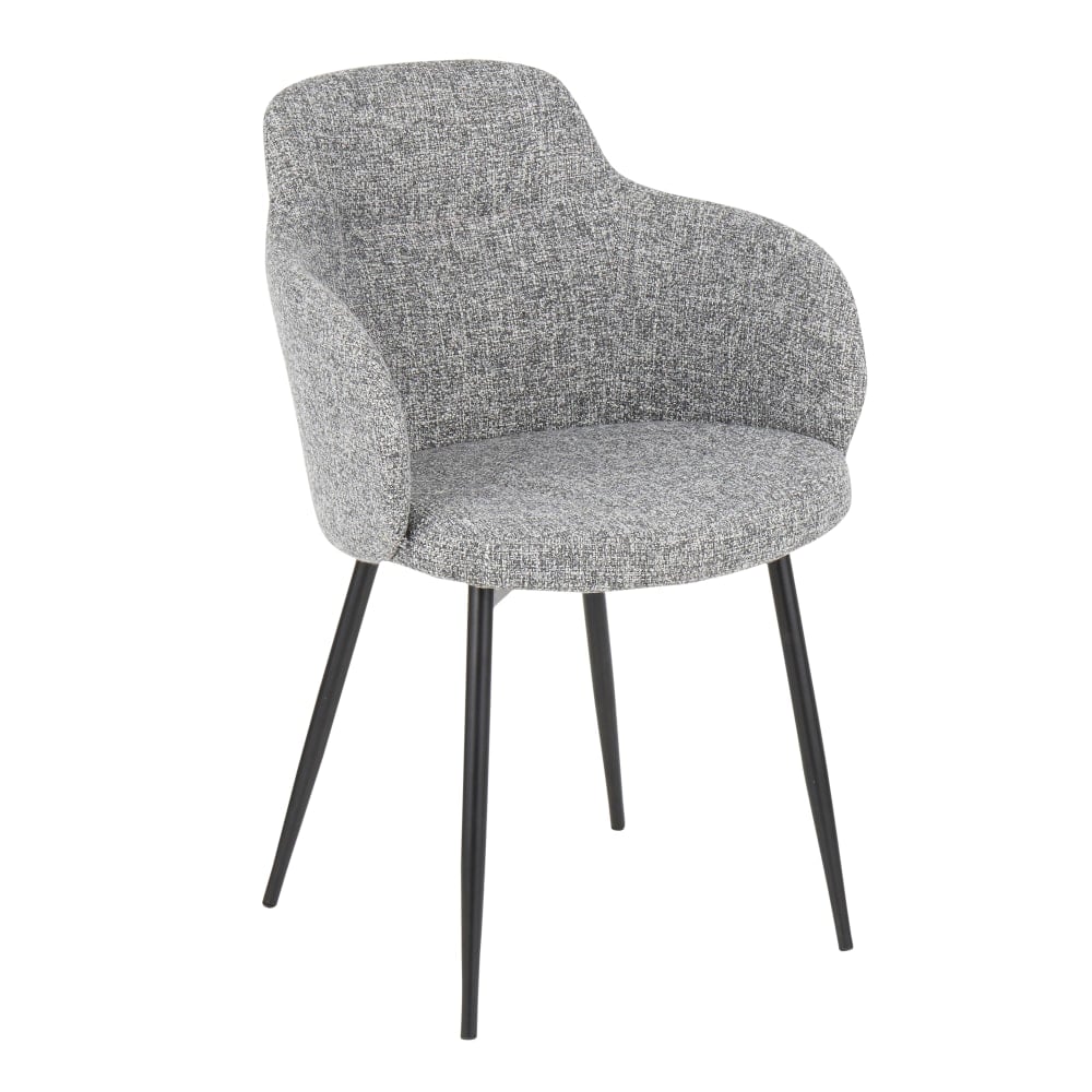 LumiSource Boyne Chair, Black/Gray MPN:CH-BOYNE BKDGY