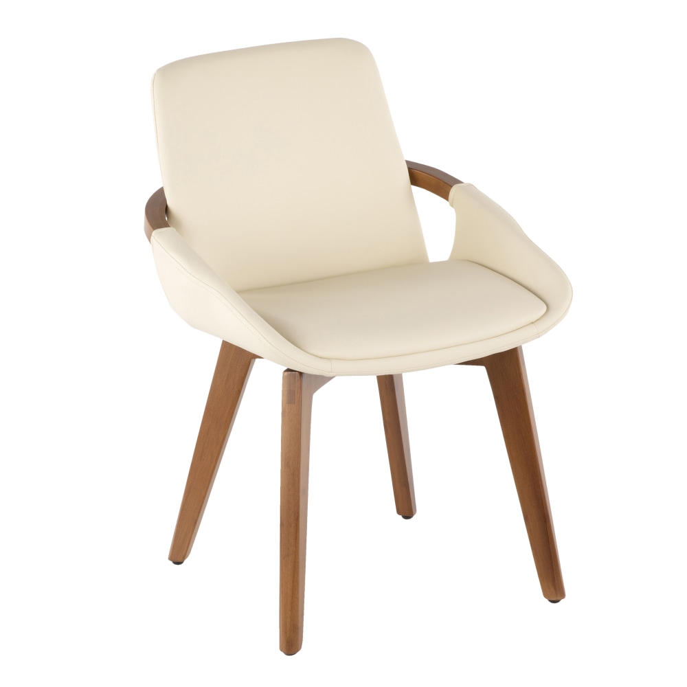 LumiSource Cosmo Chair, Walnut/Cream MPN:CH-COSMO WL+CR