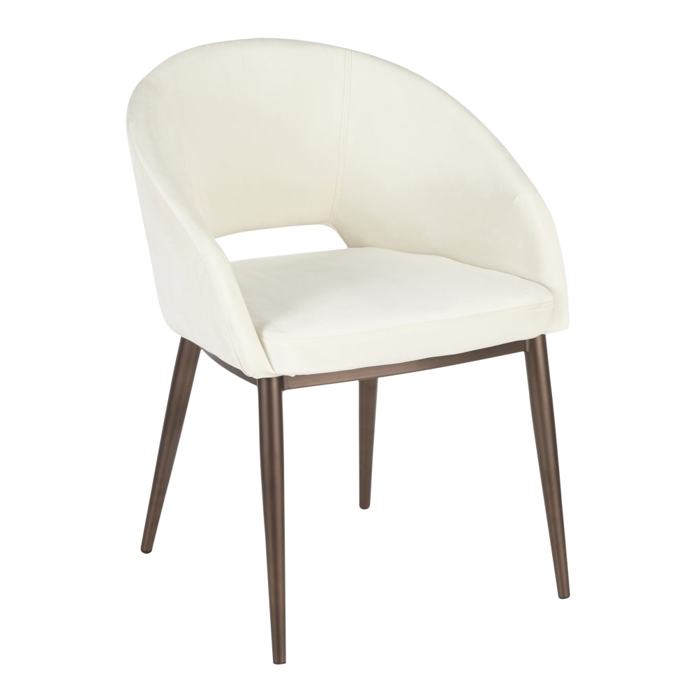 LumiSource Renee Chair, Copper/Cream MPN:CH-RENEE CUCR