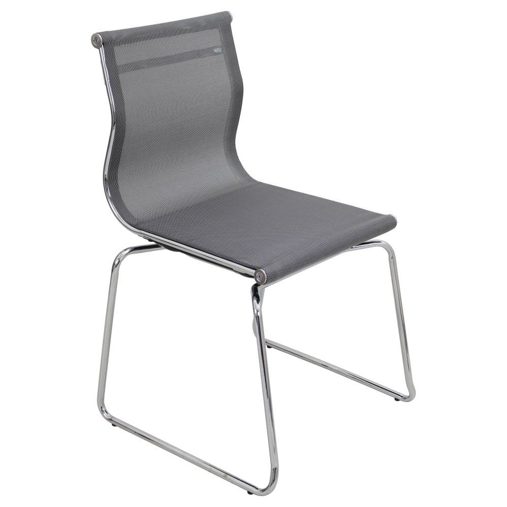 LumiSource Mirage Mesh Conference/Guest Chair, Silver/Chrome MPN:CH-TW-MIRAGE SV