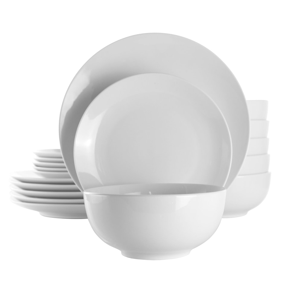Elama Luna 18-Piece Dinnerware Set, White MPN:995114709M