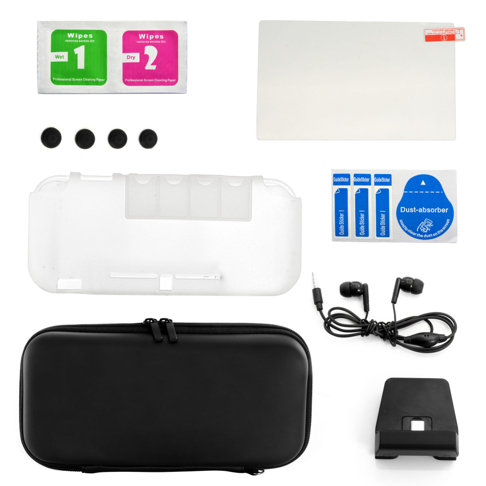 GameFitz 11-in-1 Accessories Kit For Nintendo Switch Lite, Black MPN:995112914M