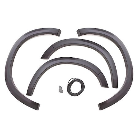 Fender Flares, 3 in, ABS, Black MPN:SX203S