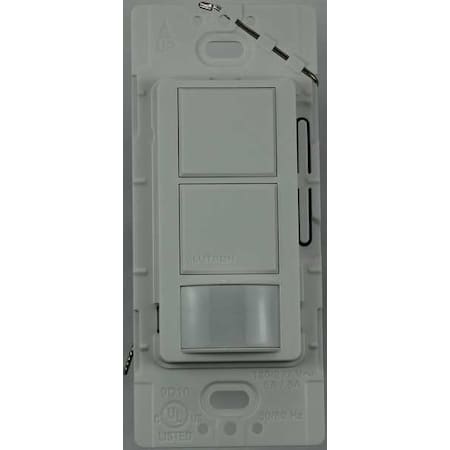 Wall Mount Sensor, Occupancy, Photocell, Vacancy, Hard Wired, White, 900 sq ft, Fluorescent, Halogen, Incandescent, LED MPN:MS-OPS6-DDV-WH