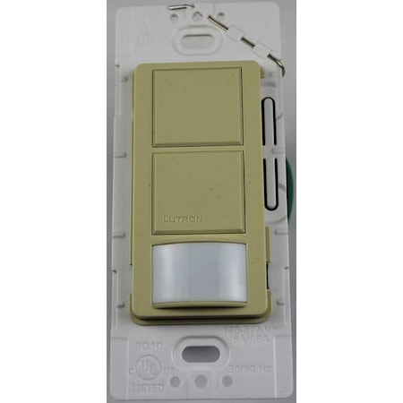 Wall Mount Sensor, Photocell, Vacancy, Hard Wired, Ivory, 900 sq ft, Fluorescent, Halogen, Incandescent, LED MPN:MS-PPS6-DDV-IV